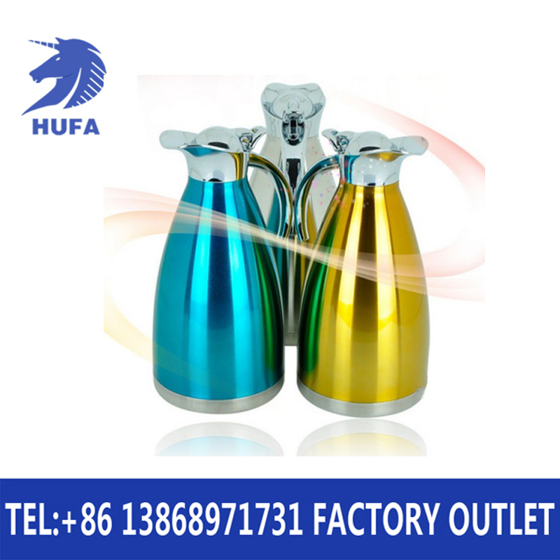 Water bottle hotel supplies, European-style coffee pot with water bottle, stainless steel double-layer vacuum insulated water bottle, European-style press-type vacuum/insulated water bottle, household kitchen dual-purpose pot for keeping warm and cold