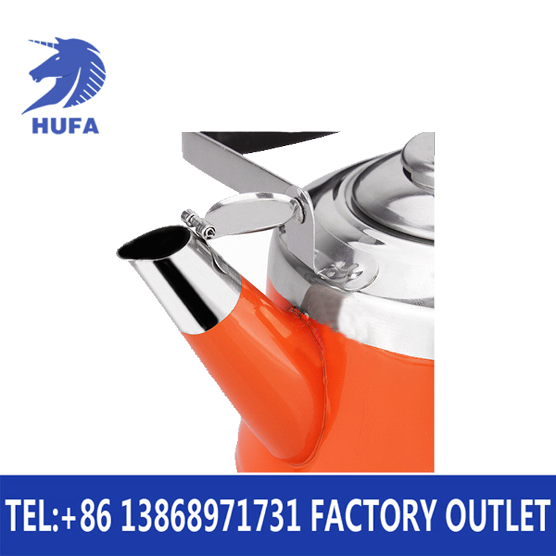 Stainless steel Fugui kettle, color electromagnetic special kettle, kettle with leakage, kettle with kettle, high-quality bakelite handle, better heat resistance, with filter holes, less likely to accumulate scale, tea kettle details Picture