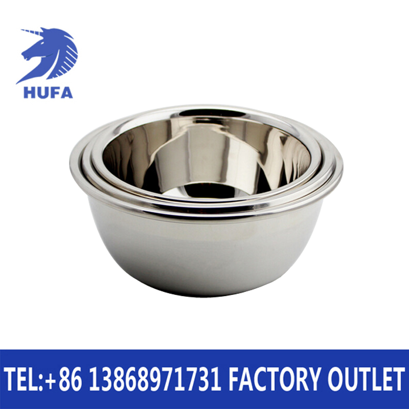 Thick and durable soup bowl, egg-beating bowl, salad bowl, extra-thick non-magnetic stainless steel seasoning jar details Picture
