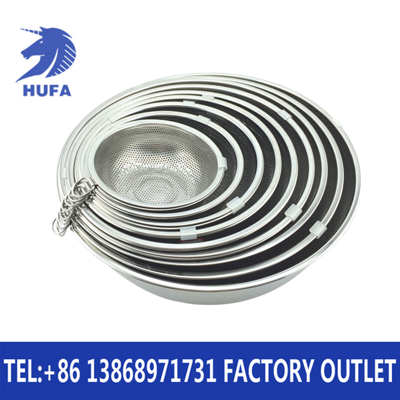 Stainless steel single-ring close-hole fruit basket, rice-washing sieve, fruit basket, vegetable draining two-piece set, multi-purpose basin Application Scenario