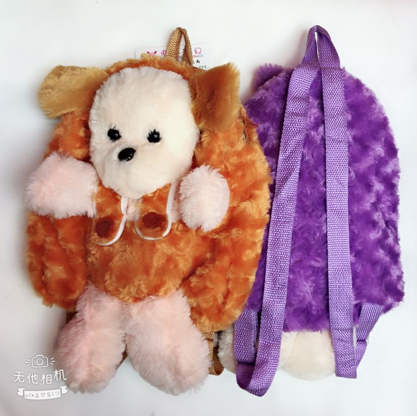 Plush toy bags, plush schoolbags, backpacks, export bags, furry dog bags, animal backpacks Application Scenario