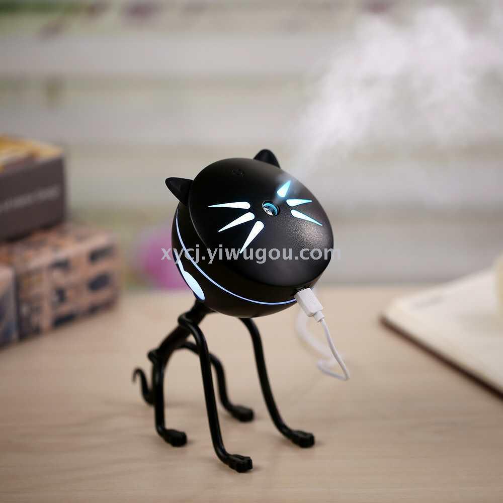 New creative and cute cartoon kitten humidifier, household ultrasonic atomization mini small USB humidifier Specification image