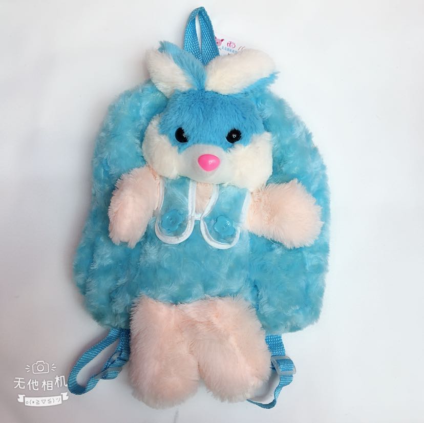 Plush toy figurines, plush school bags, backpacks, furry dog bags, and export bags for foreign trade Specification drawing