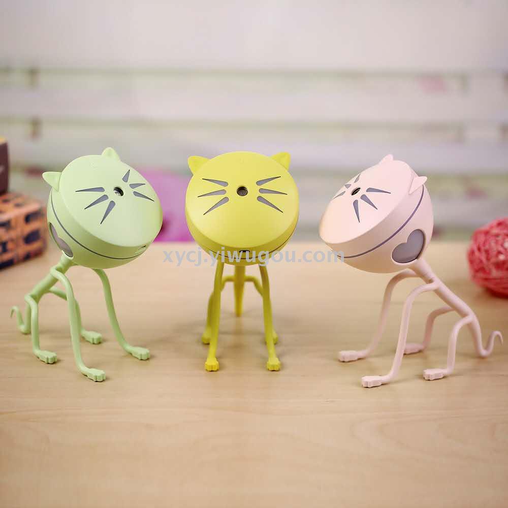 New creative and cute cartoon kitten humidifier, household ultrasonic atomization mini small USB humidifier Application Scenario