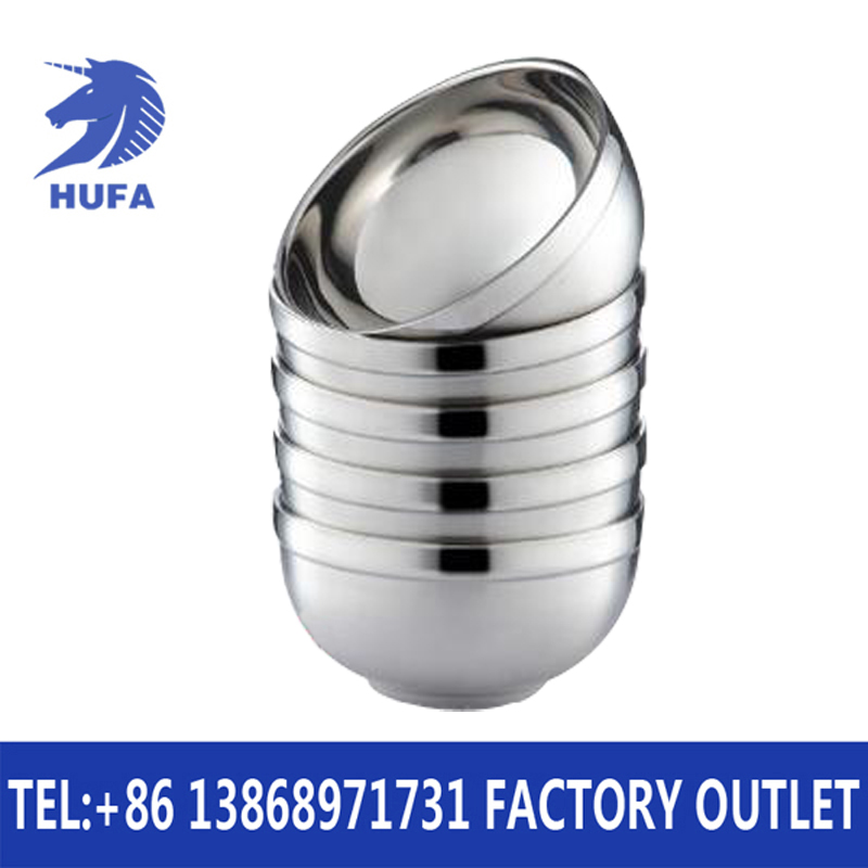Double-layer stainless steel bowl, double-layer heat-insulating stainless steel sanding bowl, heat-insulating and heat-resistant Specification image