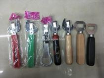 Bottle opener with wooden handle Bottle opener with plastic handle wine opener with prong and soda pop opener