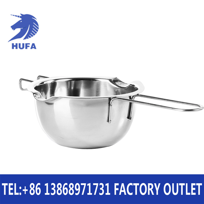 Hotel supplies 304 stainless steel chocolate melting bowl baking heating bowl