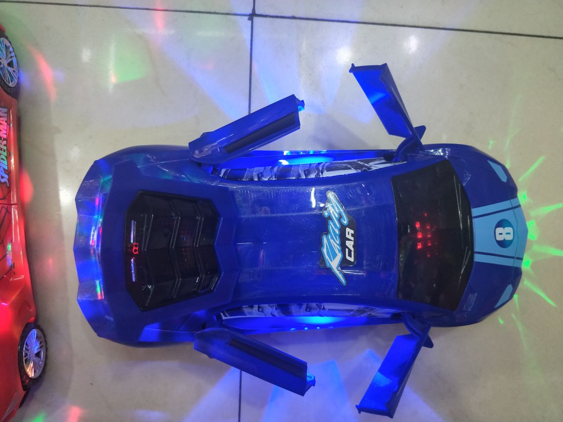 Factory direct sales of new products, best-selling pinyin new products, large electric universal, colorful lights, deformed rotating flying door car Specification drawing
