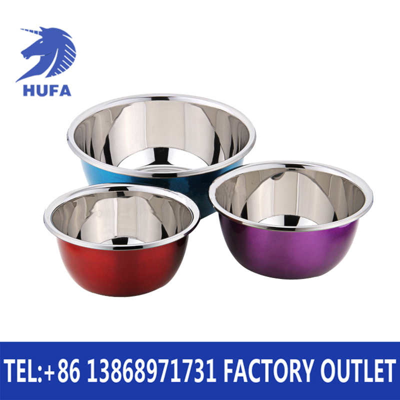The thickened soup bowl is thick and durable. The egg-beating bowl is particularly thick and thickened, non-magnetic stainless steel, and the colorful seasoning jar Specification image