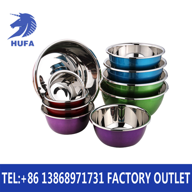 The thickened soup bowl is thick and durable. The egg-beating bowl is particularly thick and thickened, non-magnetic stainless steel, and the colorful seasoning jar