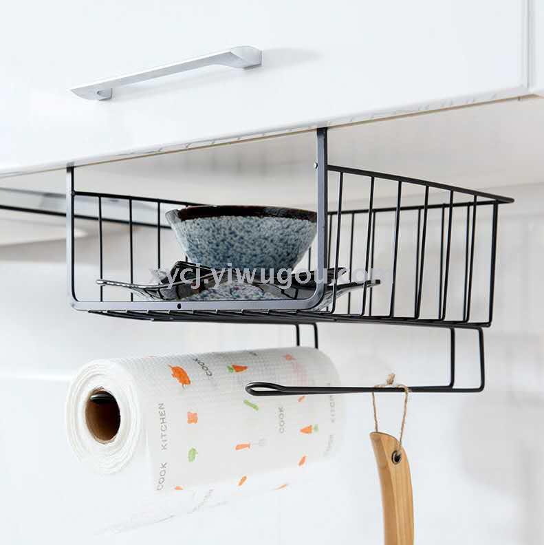 Kitchen cabinet bottom shelves, mezzanine hanging baskets, storage racks, wardrobe storage racks, cabinet hanging racks, and organizing racks Specification image