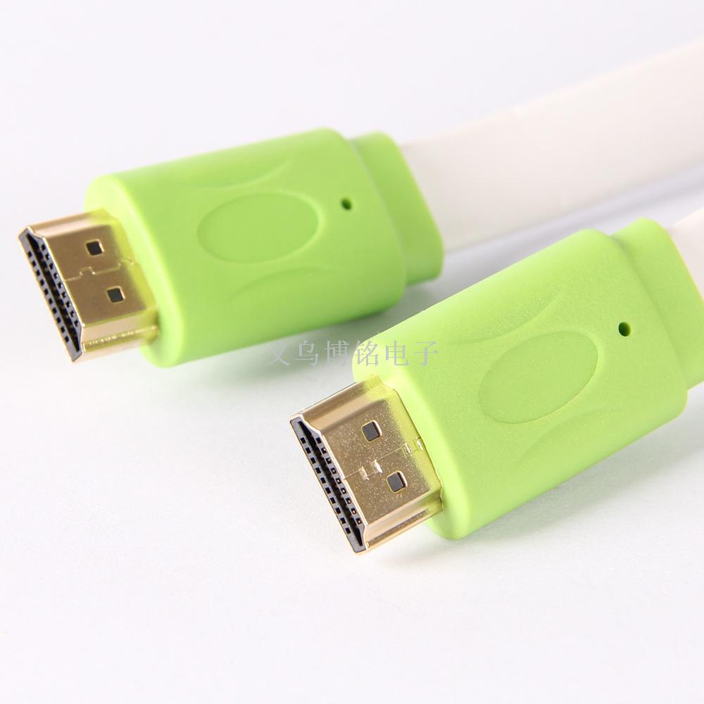 Flat cable Flat HDMI HDMI cable Set-top box cable HD cable 14+1 copper-clad steel gold-plated foot m 20M thumbnail