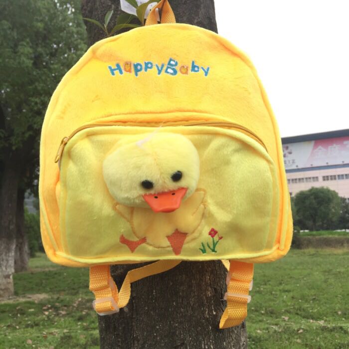 Plush schoolbag, cartoon schoolbag, backpack, Double Lala backpack, rabbit backpack Application Scenario