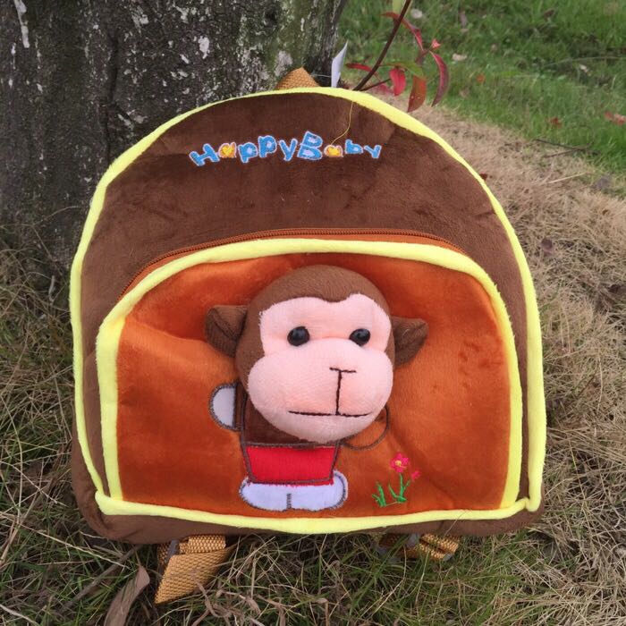 Plush schoolbag, cartoon schoolbag, backpack, Double Lala backpack, rabbit backpack details Picture