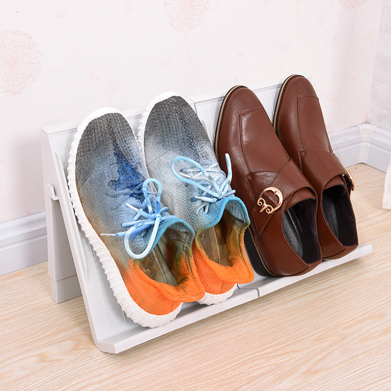 Factory direct sales save space shoe rack DIY multifunctional simple shoe rack double plastic shoe rack