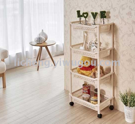 Plastic storage rack, storage rack, organizing rack, bathroom Specification image