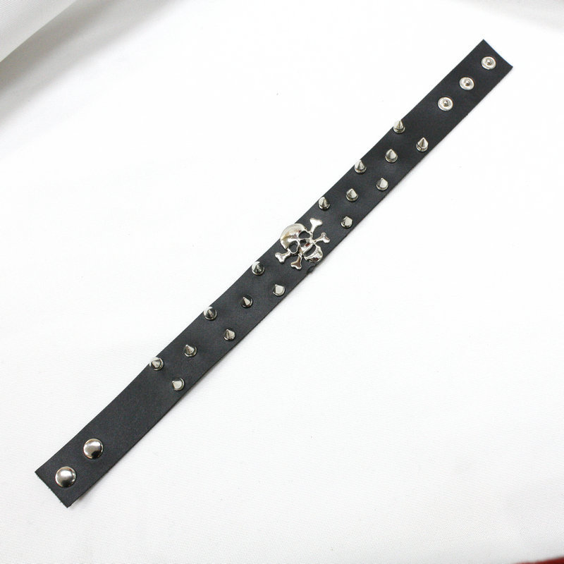 Aliexpress European and American fashion versatile necklaces, black pu necklaces, women's collarbone chains, round bead neck chains, neck chains wholesale details Picture