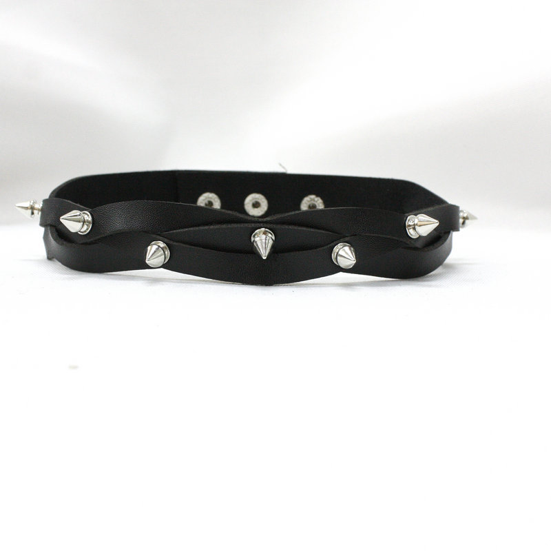 速卖通PU礼品包装项圈女颈带锁骨链创意夜店街舞脖链直销服饰配件