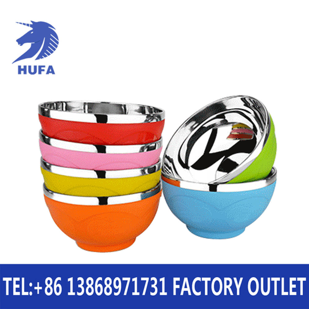 Factory direct sales of 6-piece set of colored children's bowls for retail, shockproof and heat-resistant