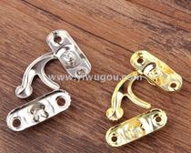 A large number of wholesale iron horn lock hook hook hook left and right wooden box lock buckle
