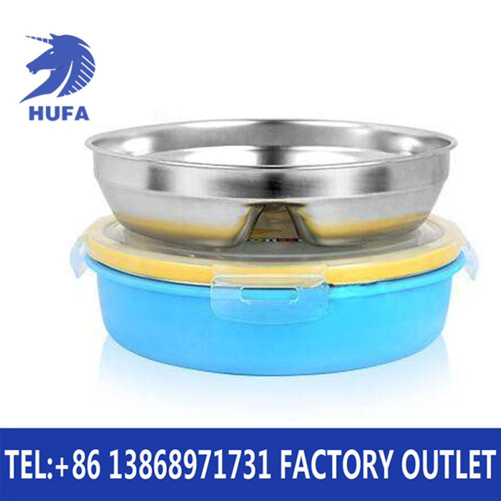 Children's gifts/stainless steel heat-insulating and anti-scald compartments for lunch boxes and tableware in student kindergartens Application Scenario