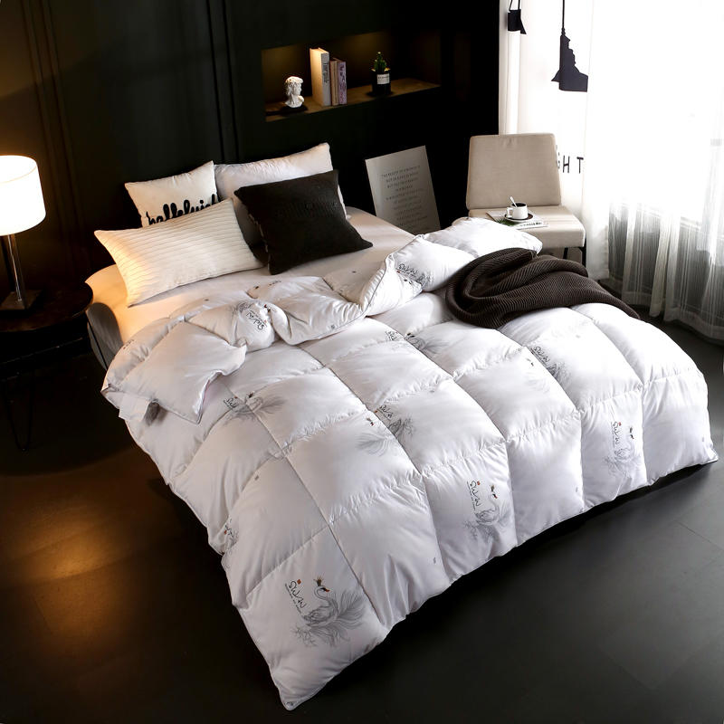 ywxuege's new anti-down fabric down quilt for winter warmth - pink goose, pink feathers + goose Specification image