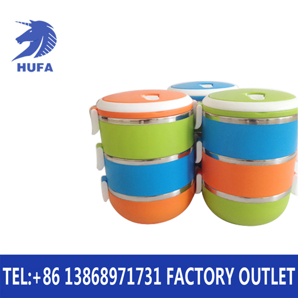 New round candy tricolor creative lunch box retail