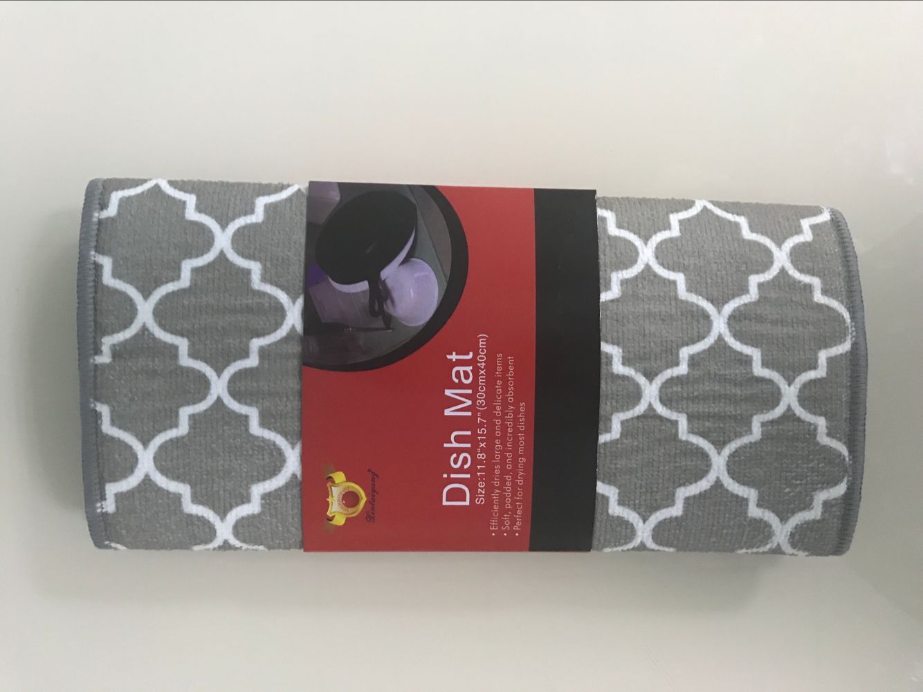 Factory direct sales of high-end European-style grey patterned placemats and heat-insulating placemats