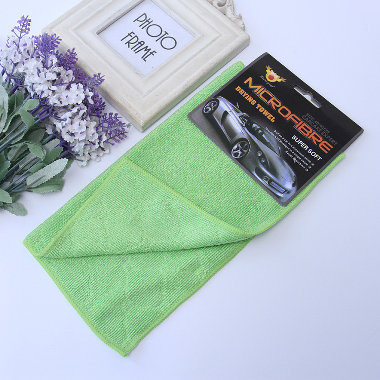 The thickened ultra-fine fiber plain diamond-shaped grid towel is sweat-absorbent and odorless