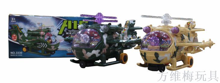 3330 Electric aircraft, universal lights and music full figure