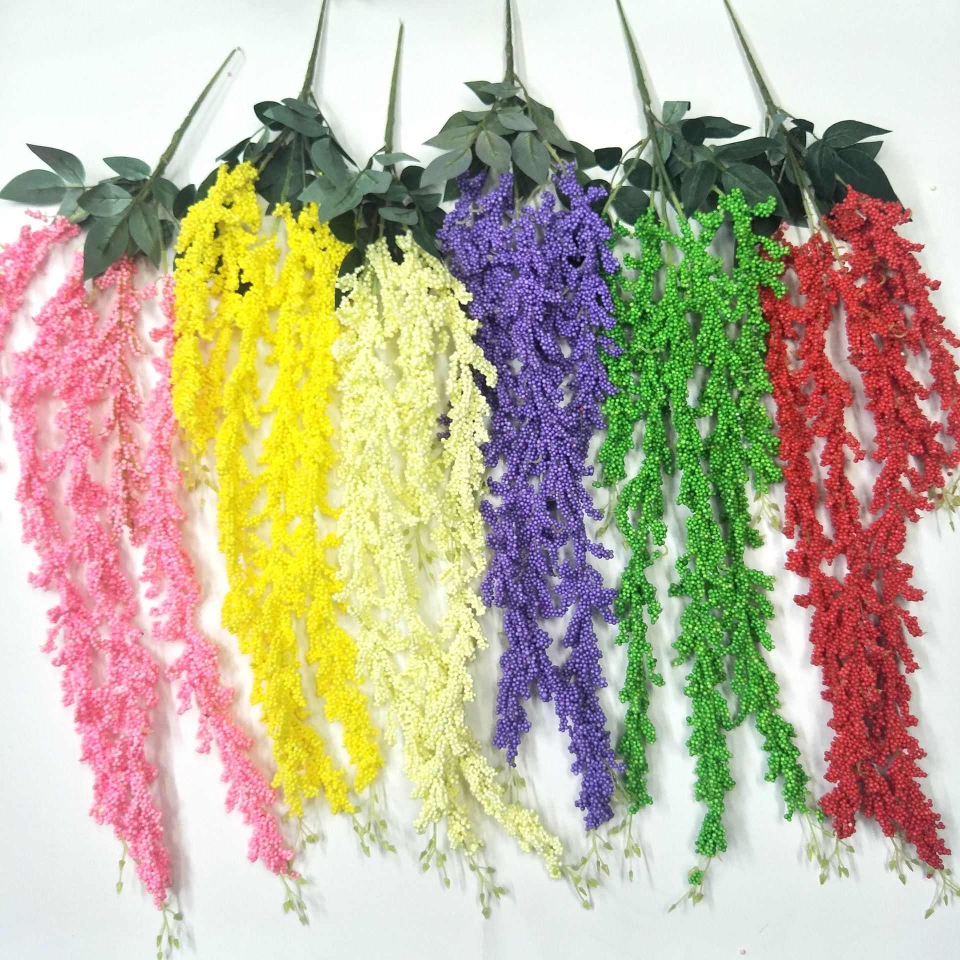 5 tongs lovers tears hanging fruit imitation foam lovers tears Buddha beads wedding props foam artificial flowers