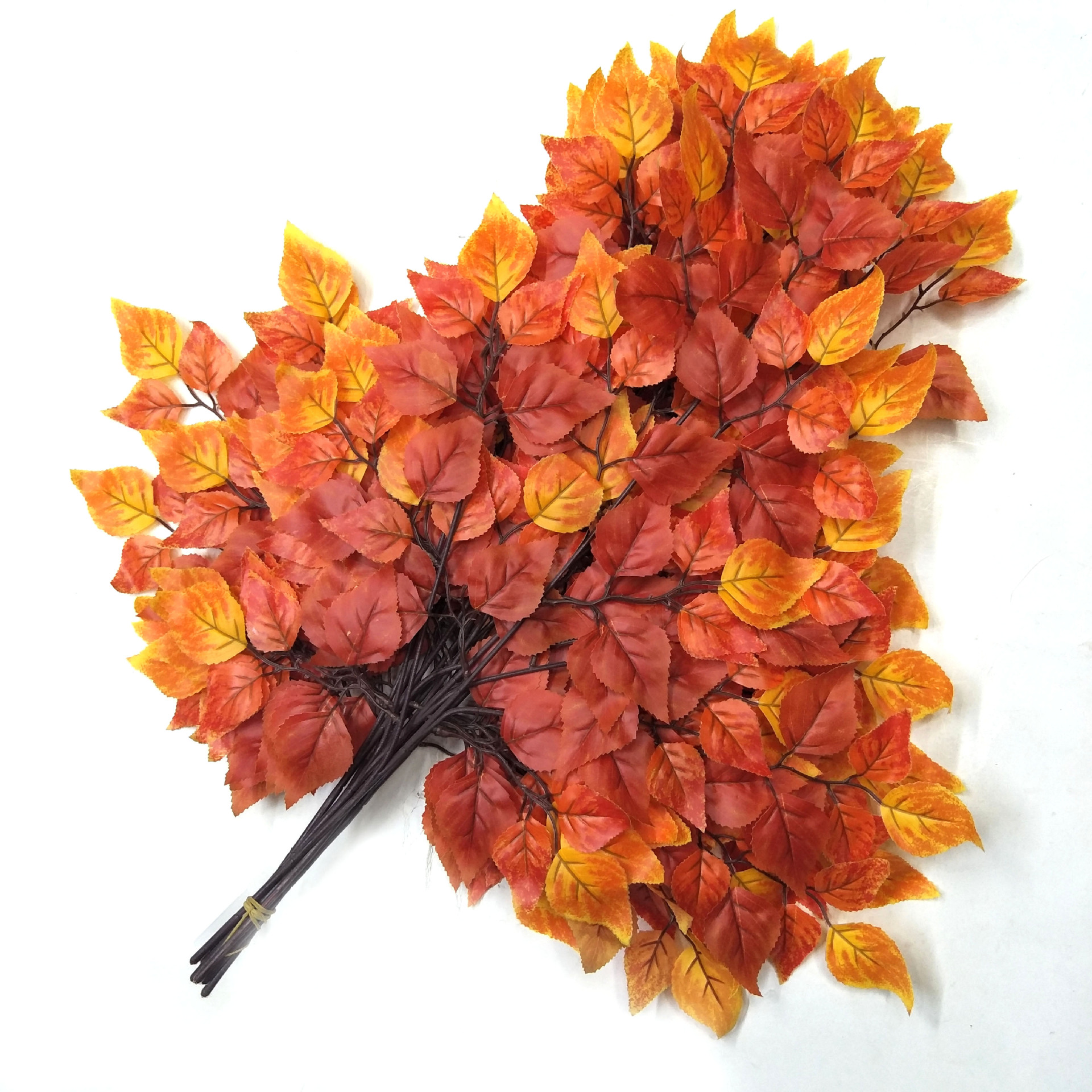 Simulation birch leaves simulation leaves fake leaves garden decoration leaves wedding decoration feel birch leaves