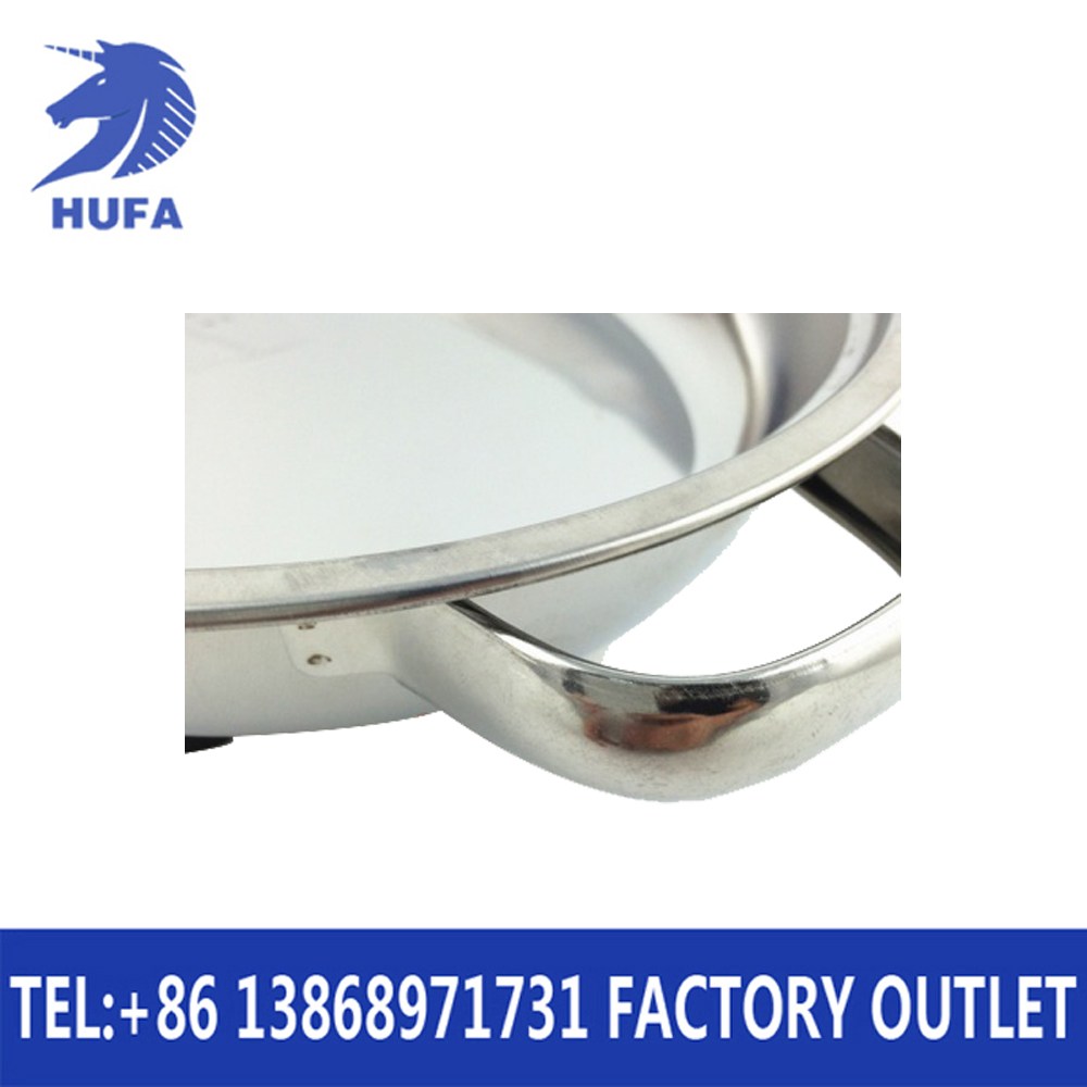 Stainless steel egg-shaped buffet plate, glass lid egg-shaped fast food plate, stove four-cornered plate Application Scenario
