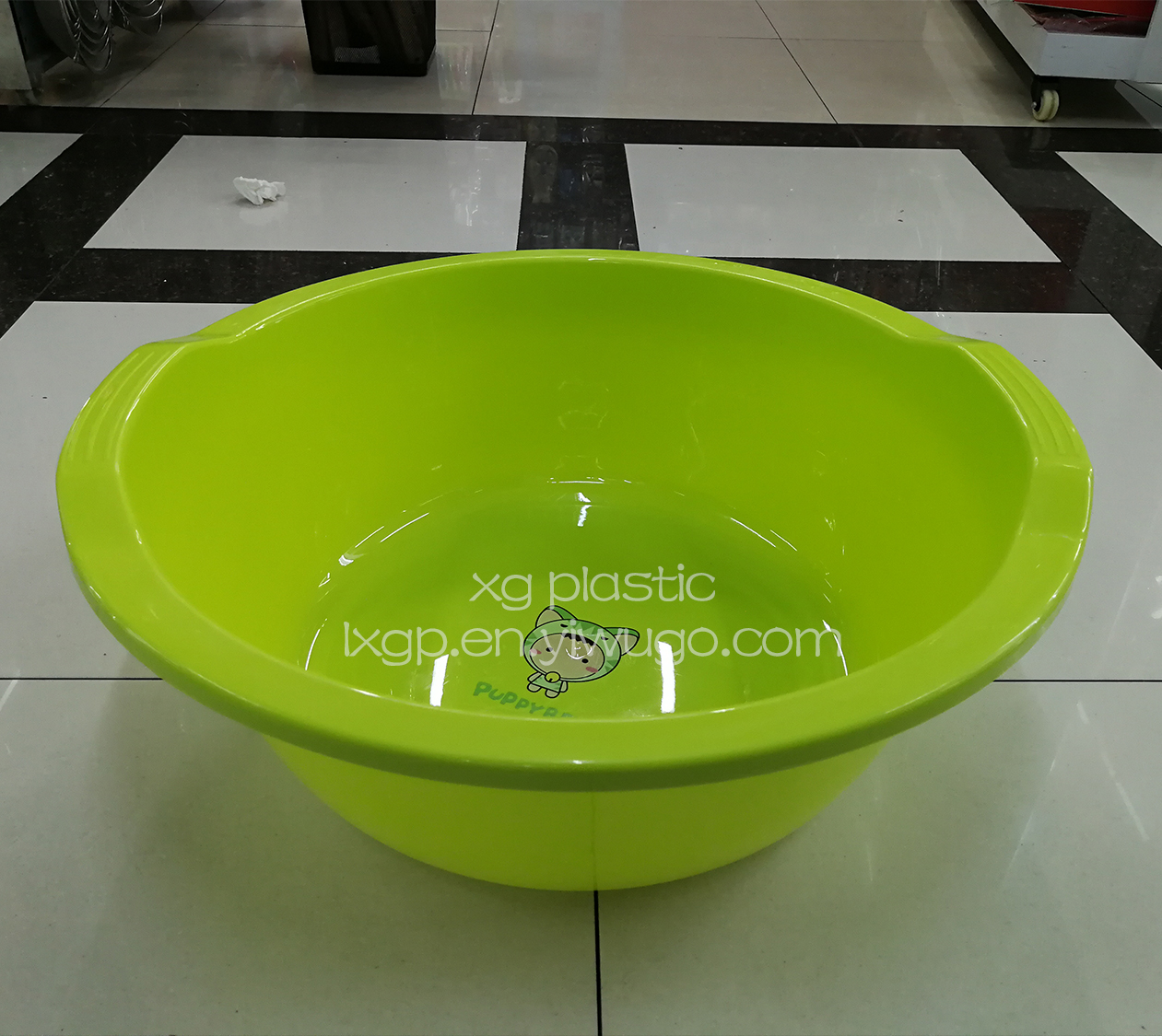 大盆塑料双耳盆洗衣盆时尚澡盆洗车盆深盆加厚防滑大脸盆O1590731