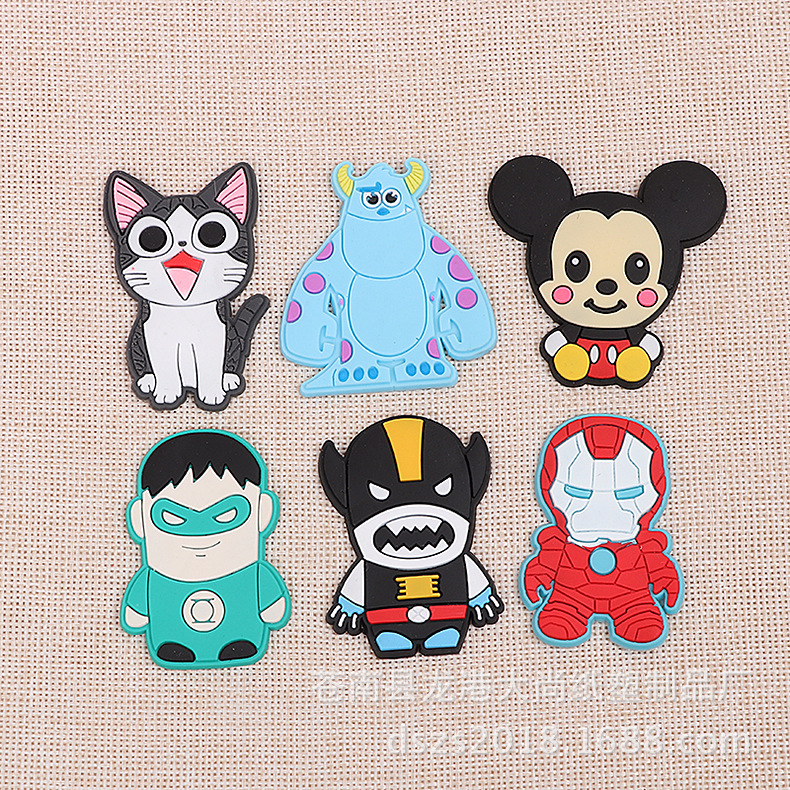 New three-dimensional soft rubber fridge magnets, cartoon magnetic decorative stickers, creative PVC rubber fridge magnets Specification image