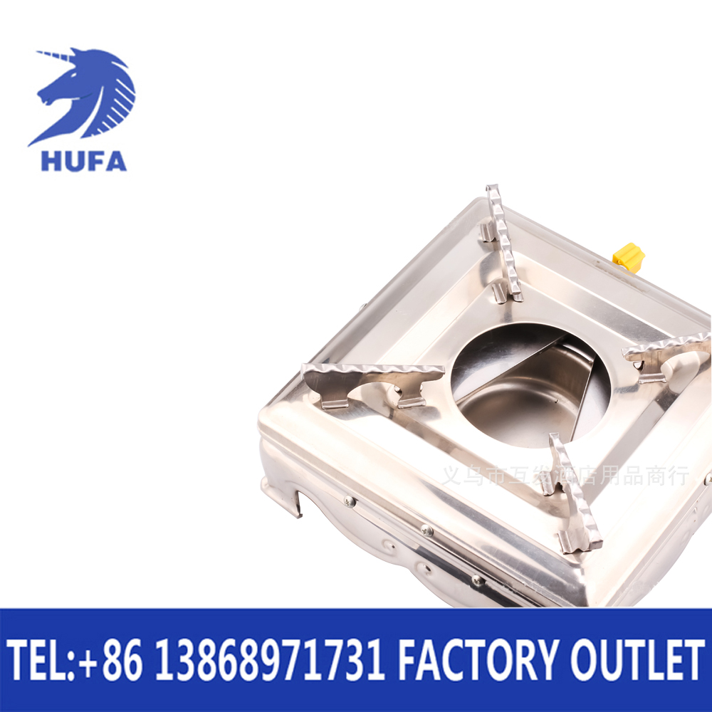 Hotel supplies: Litian Baishun alcohol stove, stainless steel square alcohol stove, self-service fast food stove, alcohol hot pot, alcohol stove, restaurant buffet, portable alcohol hot pot, alcohol stove, dining stove, kitchenware Application Scenario