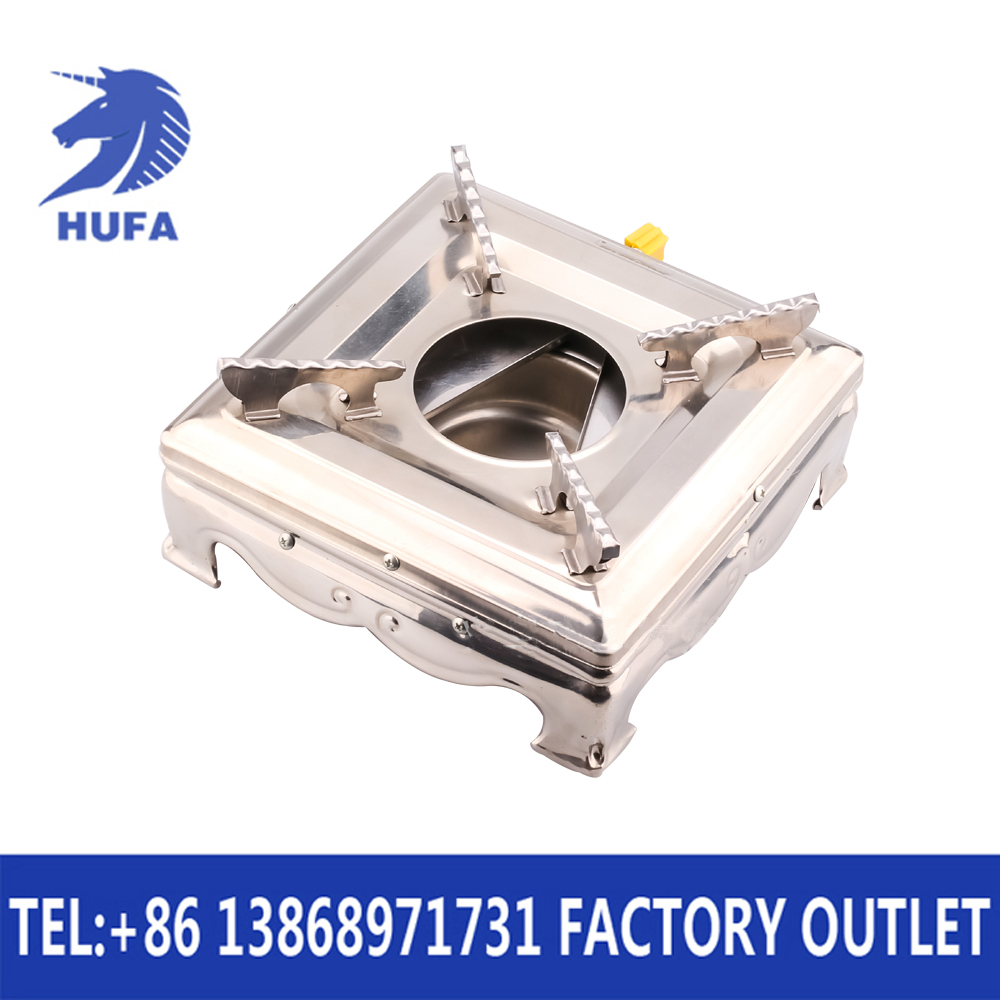 Hotel supplies: Litian Baishun alcohol stove, stainless steel square alcohol stove, self-service fast food stove, alcohol hot pot, alcohol stove, restaurant buffet, portable alcohol hot pot, alcohol stove, dining stove, kitchenware