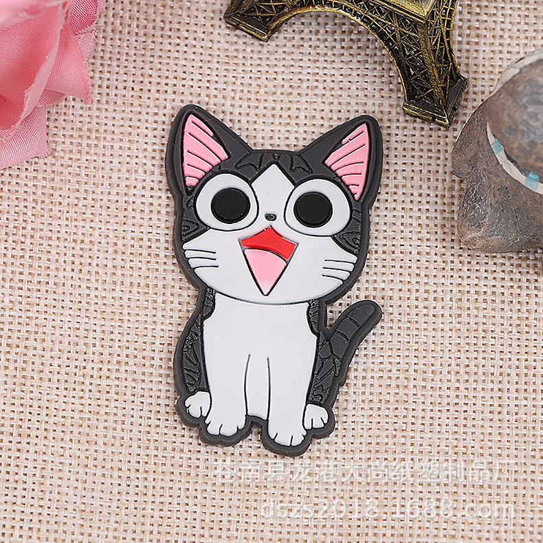 New three-dimensional soft rubber fridge magnets, cartoon magnetic decorative stickers, creative PVC rubber fridge magnets details Picture