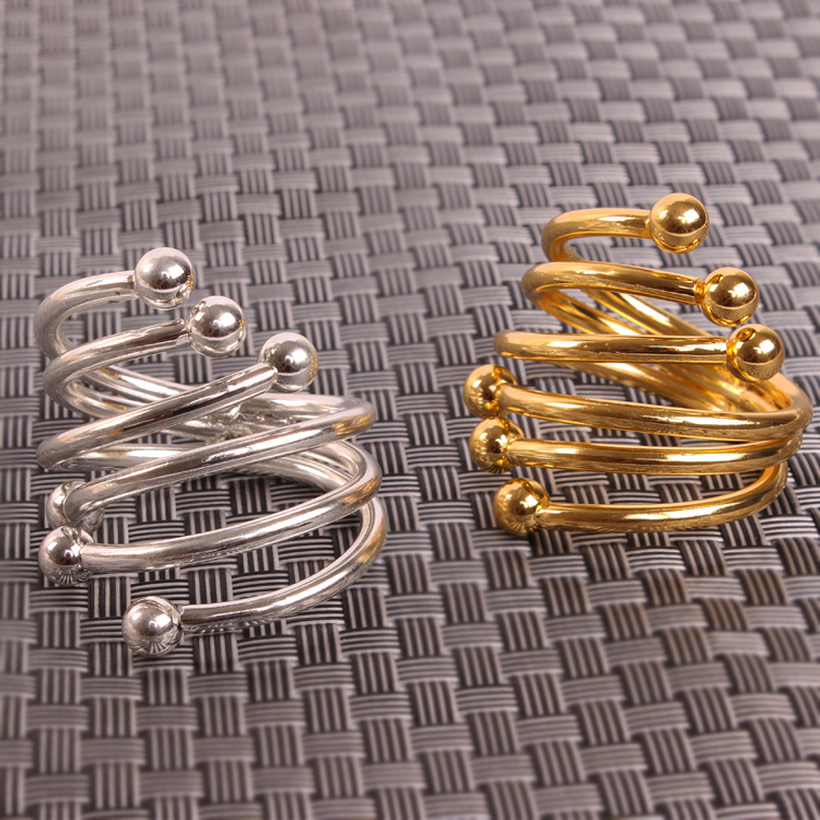 Hotel supplies, napkin rings, banquet decorations, Western food buttons, napkin rings, napkin buttons, European alloy napkin rings, gold Application Scenario