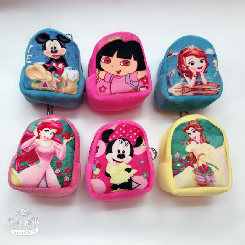 Plush toys, plush wallets, three-dimensional printed cartoon wallets, small schoolbags, printed wallets Application Scenario