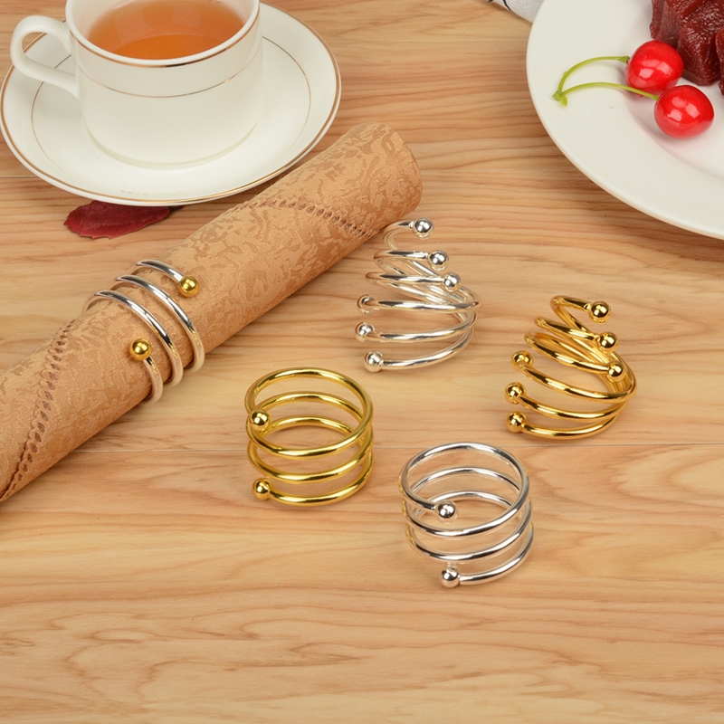 Hotel supplies, napkin rings, banquet decorations, Western food buttons, napkin rings, napkin buttons, European alloy napkin rings, gold
