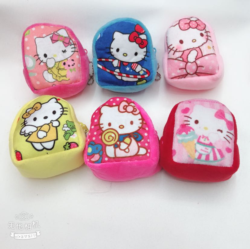 Plush toys, plush wallets, three-dimensional printed cartoon wallets, small schoolbags, printed wallets thumbnail