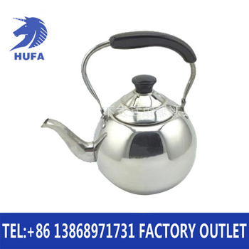Stainless steel non-magnetic teapot for boiling water