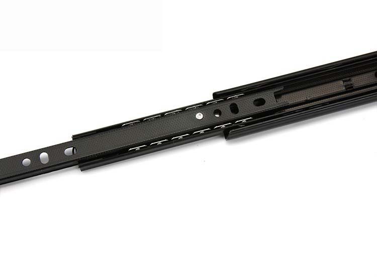 3008 three-section ball bearing silent track, cabinet drawer damping steel ball guide rail, furniture hardware accessories direct sales Specification image