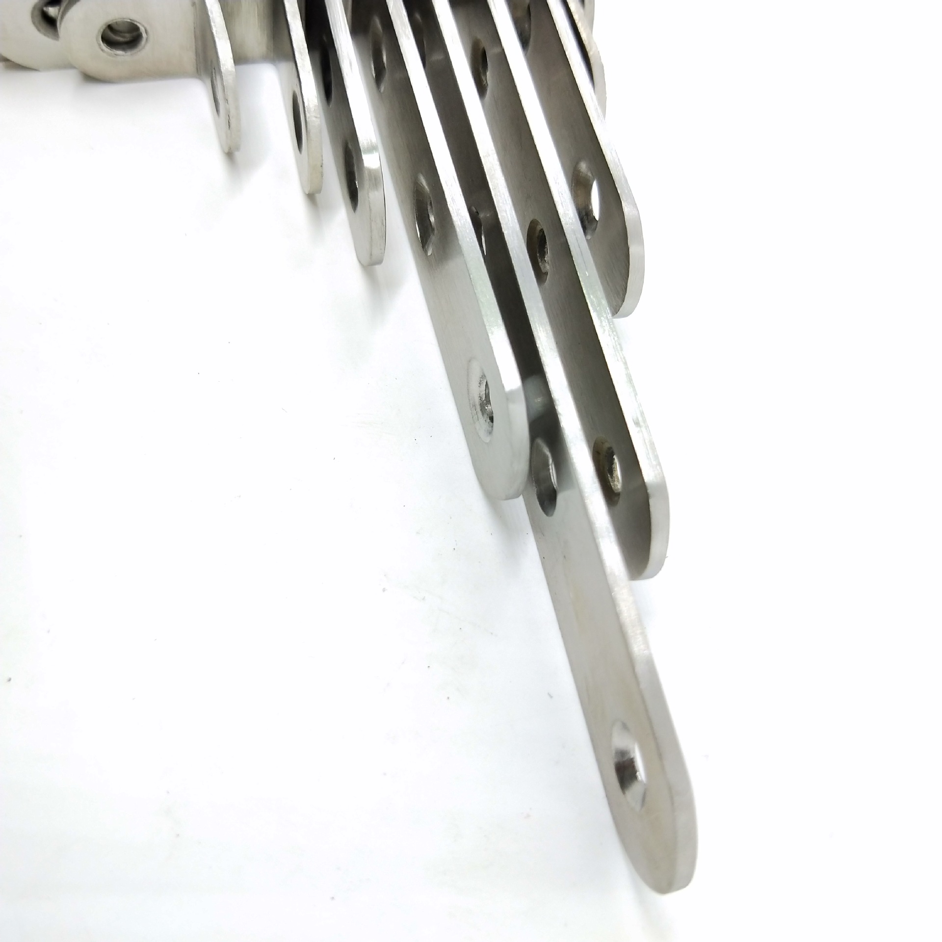 Thickened stainless steel Angle code 90-degree right-angle furniture hardware connection accessories L-shaped layer plate support fixed bracket Specification image