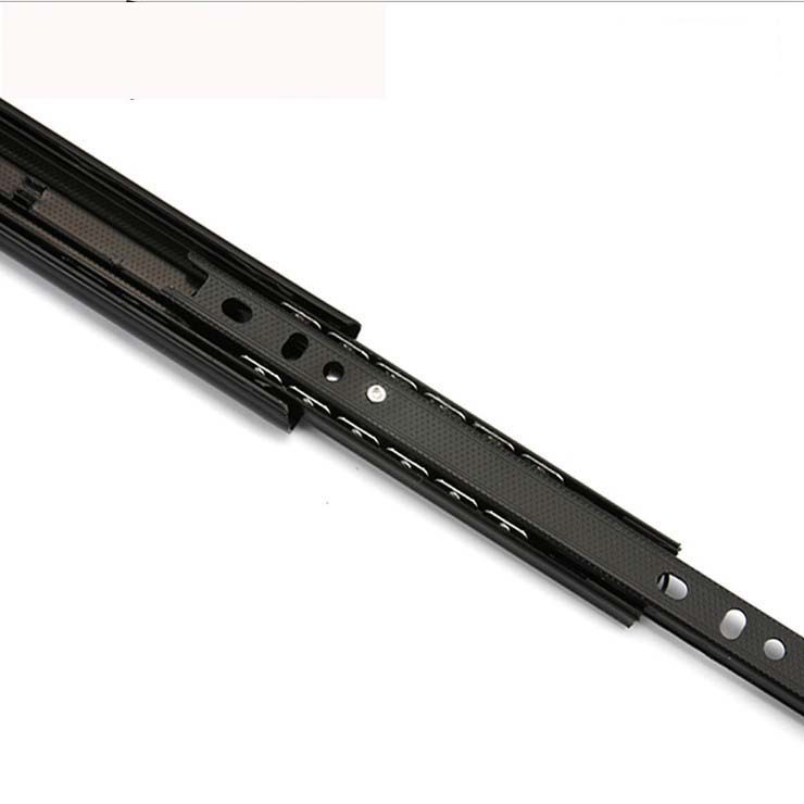 3008 three-section ball bearing silent track, cabinet drawer damping steel ball guide rail, furniture hardware accessories direct sales details Picture