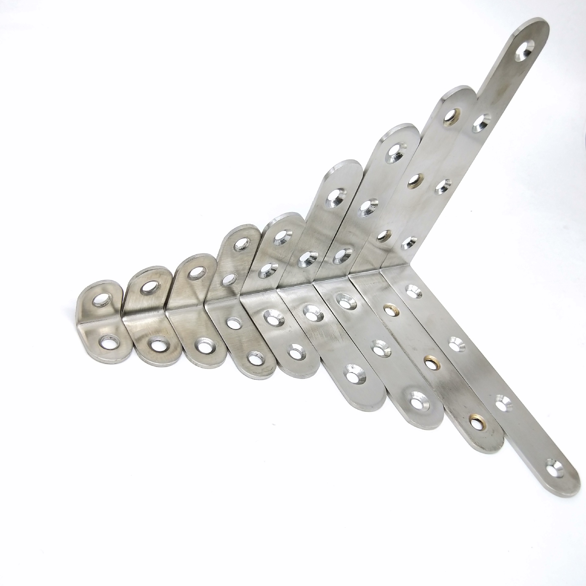 Thickened stainless steel Angle code 90 degree right Angle Furniture hardware connection accessories L-shaped laminate support fixed bracket