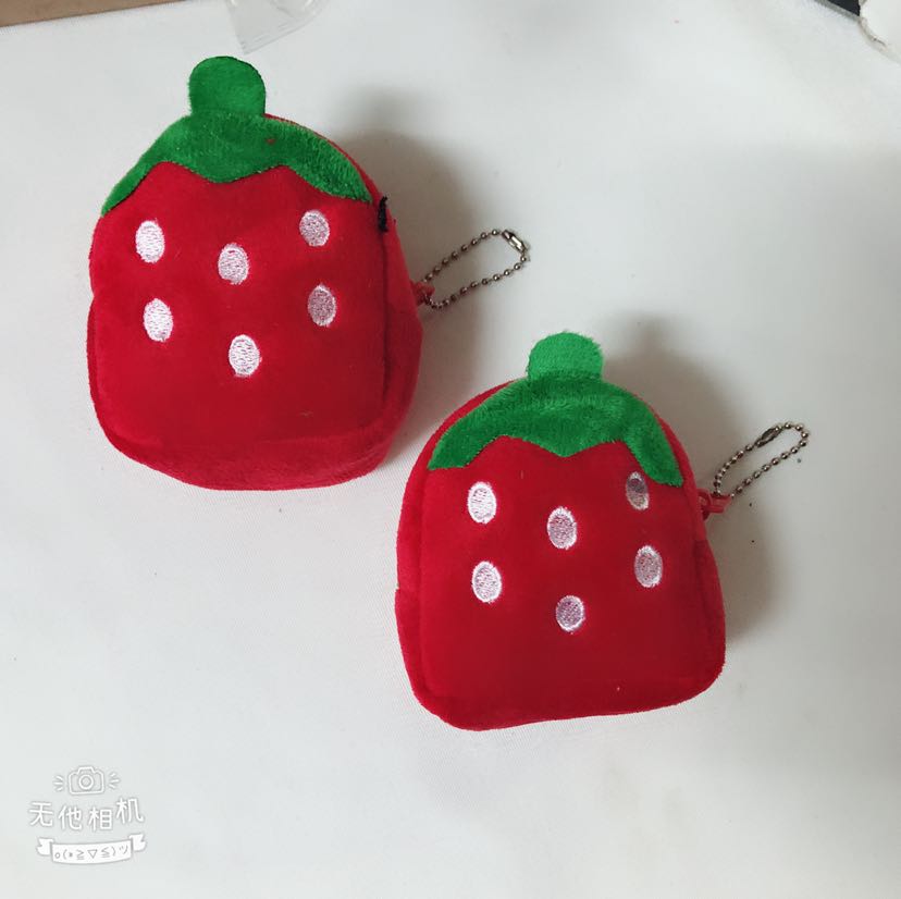 8cm coin purse, wallet plush toy, coin purse, plush wallet, strawberry wallet details Picture