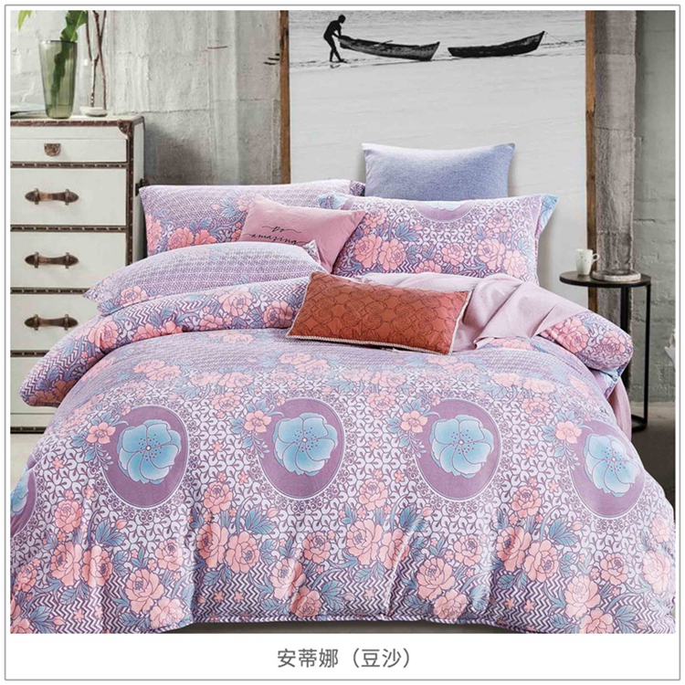 New thickened Thermal 5D carved velvet 4 pieces for warmth and comfort Carved crystal velvet 4 pieces bedding sheet quilt set 4 pieces home textile