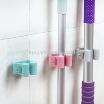 No-punch mop stand Mop Hook Creative traceless bathroom mop stick crochet rack Broom shelf mop clip
